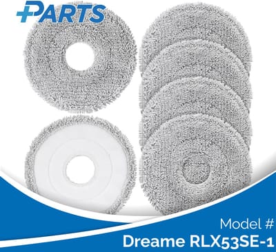 Dreame RLX53SE-1 Dweilpads (6 Stuks, Plus.Parts® alternatief voor RMP8)