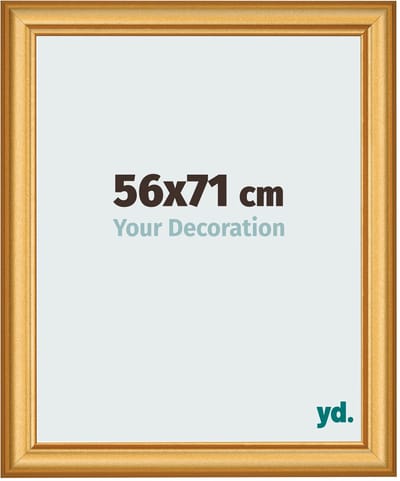 Your Decoration - Fotolijst 56x71 cm - MDF - Goud Mat - Lazio