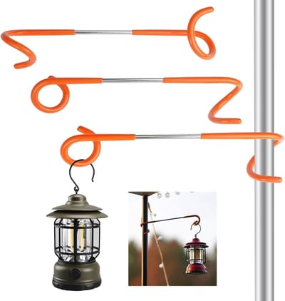 Multifunctionele Hanghaak voor Kampeerlampen en Tuin, Geschikt voor Tentpalen en Kookgerei, Ideaal voor Camping en Buitenactiviteiten
