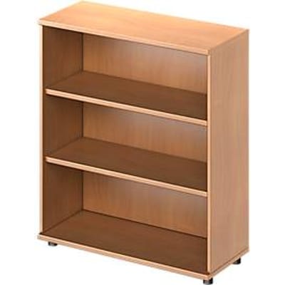 Schäfer Shop Genius Open kast  TETRIS WOOD - B 1000 x D 421 x H 1160 mm - 3 OH - met glijders - beuken decor