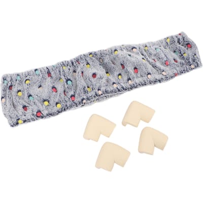 Couverture de Cadre de Crochetage de Tapis Bande Élastique Bande Grippeuse Aiguille à Punch Couverture en Flanelle pour Point de Croix bleu foncé