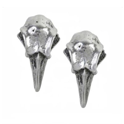 Alchemy Gothic Stud oorbellen RABESCHADEL Zilverkleurig