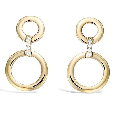 CHIVAL - Oorbellen 18K Verguld Goud "Solyn" - Elegant, Hypoallergeen, Luxe, Cadeau voor haar, Sieraad, Tijdloos, Oorstekers, Liefde, Romantiek, Geschenkverpakking, Kerst