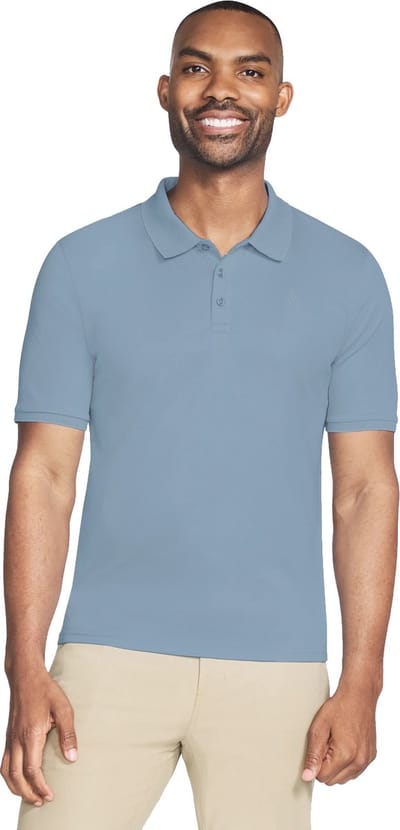 Skechers Off Duty Polo, Mannen, Blauw, Poloshirt, maat: L