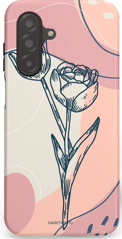 Casetastic Hoesje Geschikt voor Samsung A26 - Stijlvolle Beschermende Duo-layer Case - Sierlijke tulp