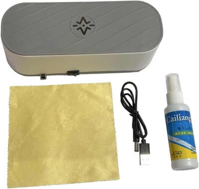 Ultrasone Reiniger - Brillenwasser - Snel Reinigen - Geluidsarme Werking - 19 cm - Zwart