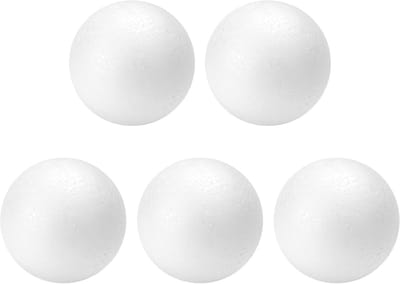 Ambachtelijke Schuimballen - Polystyreen Ballen - Doe-het-zelf Projecten - Lichtgewicht Materiaal - 7 cm Doorsnede - Wit