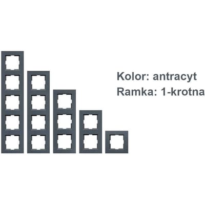 Eenvoudige afdekplaat - NOVELLA - Gerookt - Kunststof - 1 module - Binnen