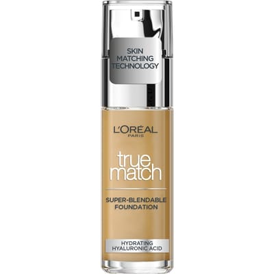 L'Oréal Paris True Match Vloeibare Foundation met SPF en Hyaluronzuur 30 ml (Verschillende Tinten) - 4W Golden Natural