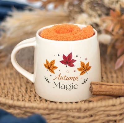 Something Different - Autumn Magic Beker & Sokken Set - Multicolours