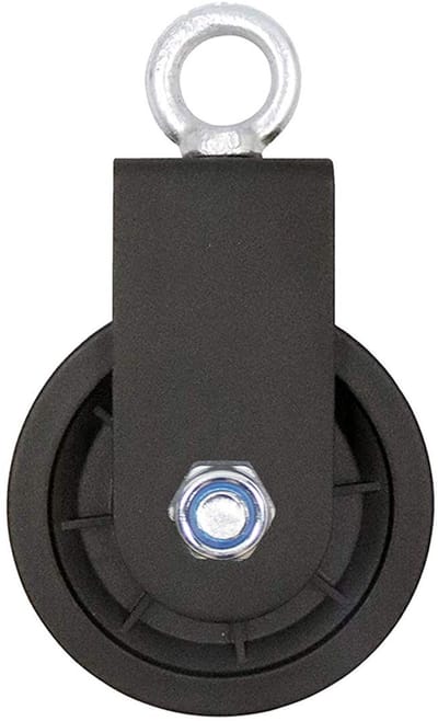 Allecto - Swivel Pulley Block - 90mm Gym Pulley - Duurzaam en Betrouwbaar - 1Pc - Roller Lifting Wheel - Geschikt voor DIY Projecten - Solid
