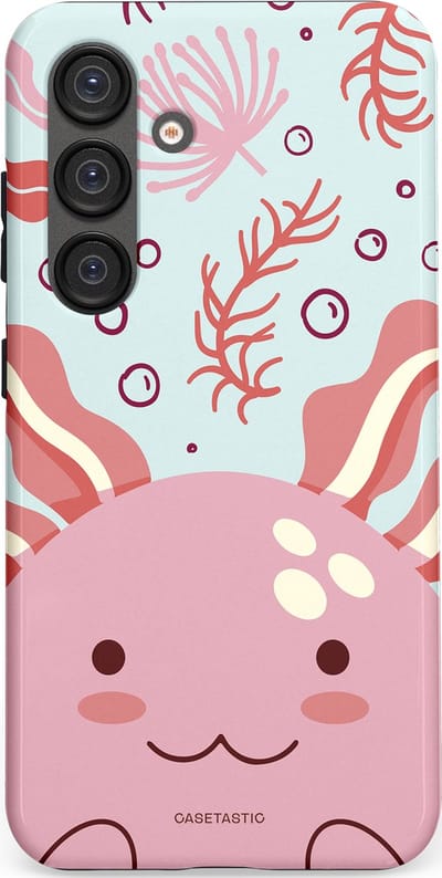 Casetastic Hoesje Geschikt voor Samsung S25 - Stijlvolle Beschermende Duo-layer Case - Axolotl knuffels