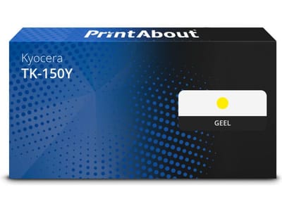 PrintAbout huismerk Toner TK-150Y Geel Geschikt voor Kyocera