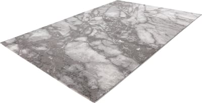 Marmaris Vloerkleed – Grijs – Marmerlook Design – Modern & Laagpolig – 80x300 cm