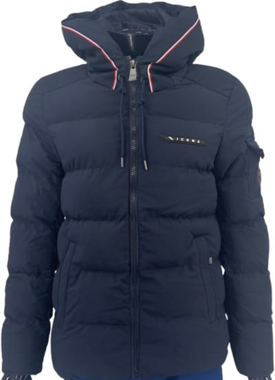 ICON2® Winterjas Heren - Puffer Jas Heren - Met Ritszakken en Binnenzak - Winddicht en Waterafstotend - Marine Blauw - Maat S
