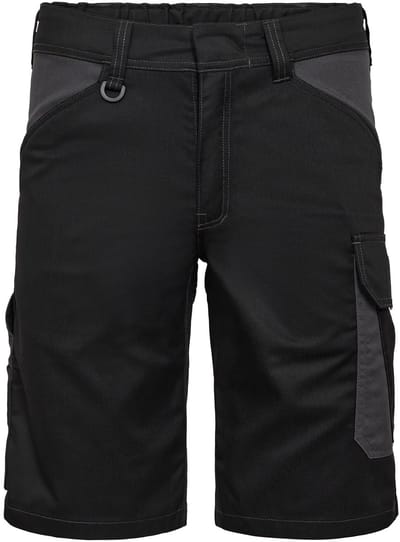 Engel Venture werkshorts met verdekte drukknopen 6519-154 - Black / Anthracite Grey - 42