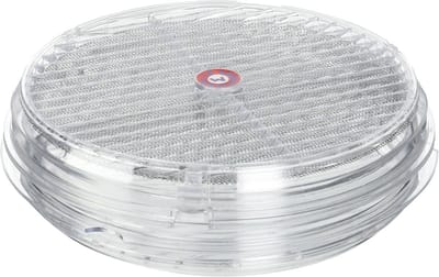 Ventilatierooster Rond - Grille Glas - Ventilatie Ramen - Omkeerbare Schroefring - Diameter 220 mm - Transparant