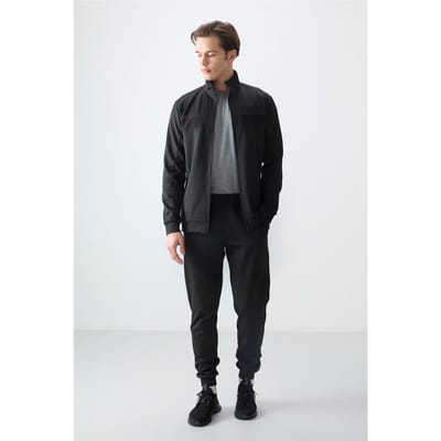 Heren Kleurblok Fleece Sweatshirt en Broek Set