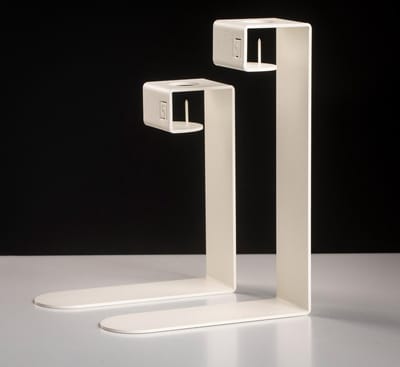Kandelaar Mino | Wit | Elegant | Industrieel | Kaarsenhouder | Modern | Mix en Match | Metaal | 2 stuks