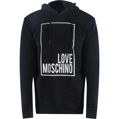Love Moschino Dames/Dames Box Logo Hoodie (Zwart)