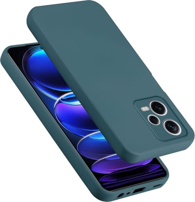 Cadorabo Hoesje geschikt voor Redmi Note 12 Pro Plus 5G in LIQUID GROEN - Beschermhoes gemaakt van flexibel TPU silicone Case Cover