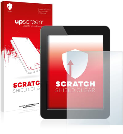 upscreen - Screenprotector voor Standaardmaten mit 8.9 inch Schermen [195 mm x 114 mm, 1:2] - Folie Beschermfolie transparant