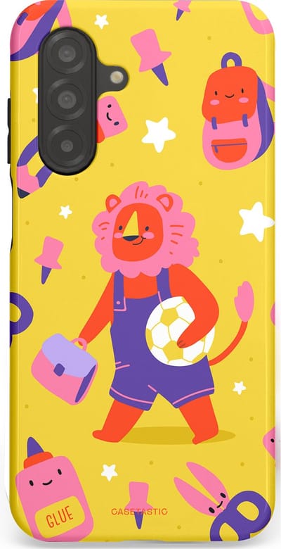 Casetastic hoesje geschikt voor Samsung Galaxy A26 - Dubbellaagse bescherming - Krachtige lessen - Fashion Case - Goud Koraal