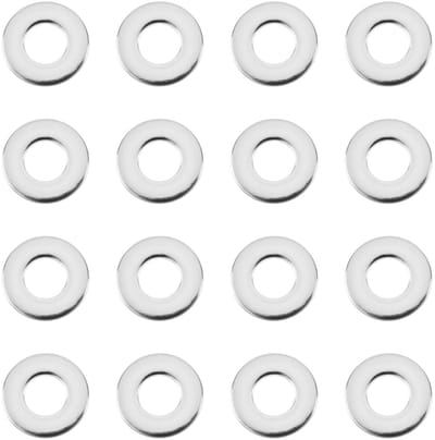 Allecto - RVS Sealed Flat Washers - 200 Stuks - Voor Schroefverbindingen - Meubelassemblage - Stevig en Duurzaam - Voor Diverse Toepassingen - Vo