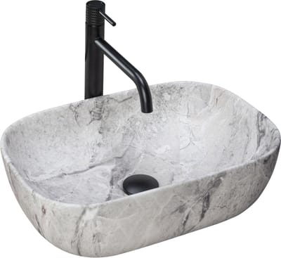 Rea Livia Stone Opzetwastafel Steen Imitatie 46,5x33,5 cm