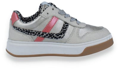Sj Lifestyle Meisjes Sneaker Platina/coral | Maat: 28