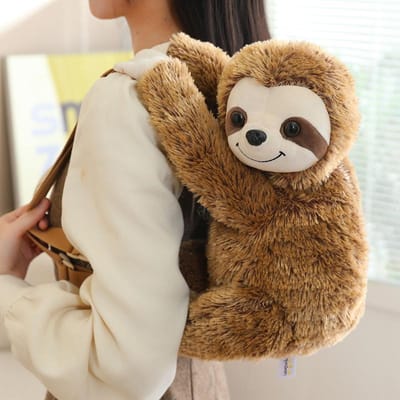 Pluche Dier Rugzak Luiaard Leeuw Schaap Lemuur Giraf Konijn Hert Olifant Knuffel Schattig Zacht Kawaii Jongens Meisjes Schooltas Cadeau 35-40cm