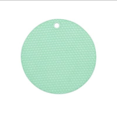 Ronde Placemat Rubber Vrij van Giftige Stoffen Anti-Slip Hittebestendig Wasbaar Tafelisolatiepad voor Kop 15.5cm/6.1in