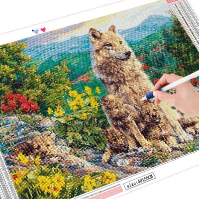 Daimond schilderij Wolf mozaïek handwerk 5D diamant borduurwerk dier kruissteek volledige boor handgemaakte cadeau kunst Full Square 20X30CM