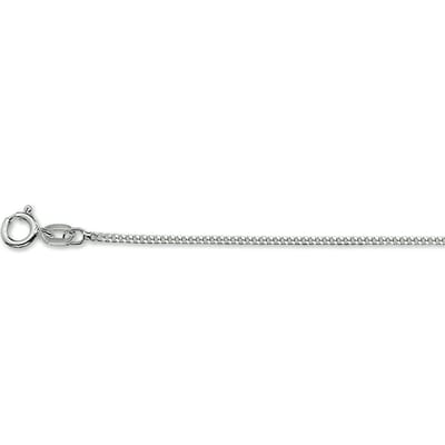 Zilver Gerhodineerde Collier gourmet 1 1326293 45 cm