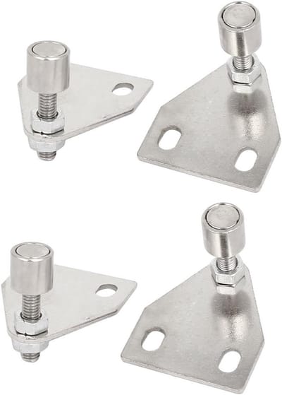 Magnetische Deurvanger - Deurhouder Klinkstop - Deur Open Houden - Verstelbare Vangst - 4 stuks - Zilverkleurig