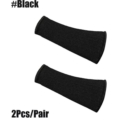 1 Paire de Manches de Bras Résistantes aux Coupures Niveau 5 de Protection Pour Peau Fine Ecchymoses Brûlure Protection Avant-Bras noir