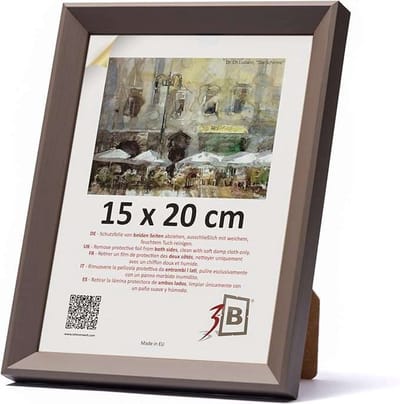 CE - Houten Fotolijst - 15x20 cm - Espresso - Acrylglas