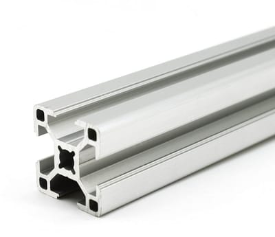 Aluminium Profiel 30x30 met Sleuf 8 mm - Gezaagd op 800 mm Lengte