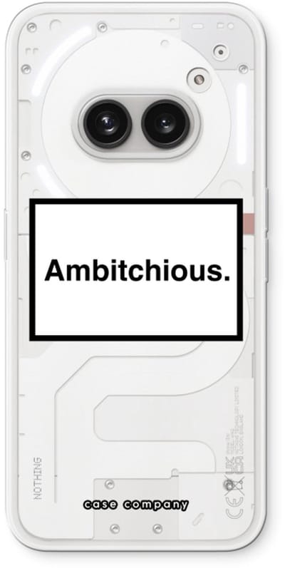 Case Company® - Hoesje geschikt voor Nothing Phone (2a) hoesje - Ambitchious - Soft Cover Telefoonhoesje - Bescherming aan alle Kanten en Schermrand