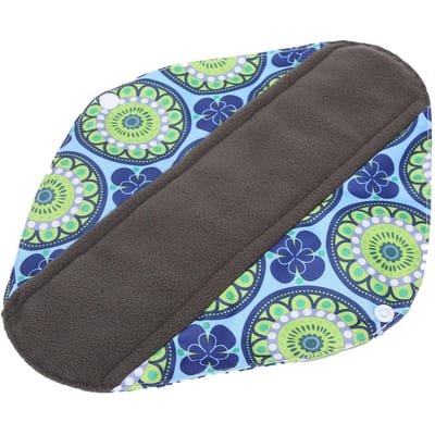 Herbruikbaar Maandverband Wasbaar Super Absorberend Waterdicht Dames Maandverband L 23 x 30cm 9.1 x M blue