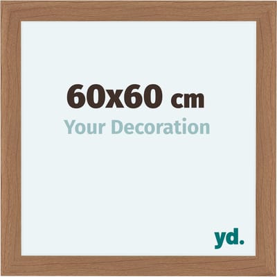 Your Decoration - Fotolijst 60x60 cm - MDF - Notenhout Licht - Como