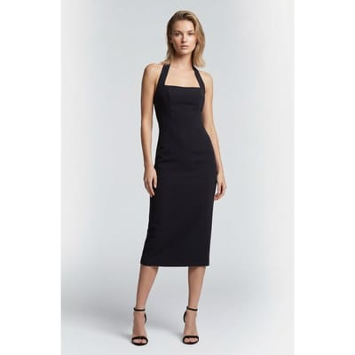 Odd Muse Halter Midi Dress Navy Maat: XXS | Midi Jurken Outlet | Dames | Blauw