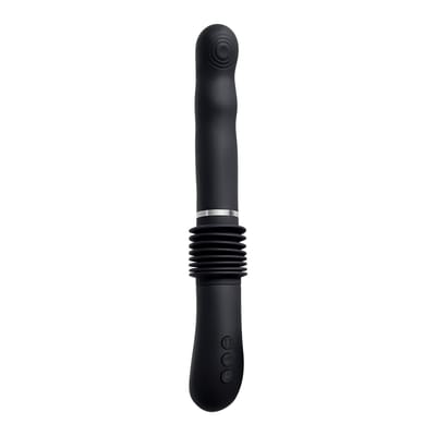 Evolved - stotende G-spot vibrator met standaard - Zwart