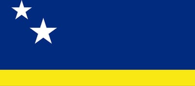*** Grote Vlag Curaçao - Curaçaose Vlag - 150x90cm - van Heble® ***