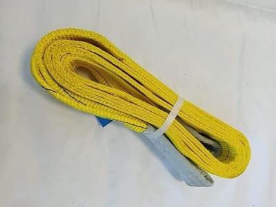 Hefband Polyester - Hijstouw Draagriem - Materiaal Tillen - Hoge Veiligheidsfactor - 3t 2m - Geel