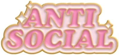 Pin Broche - enamel pin - kledingspeld - Anti Social