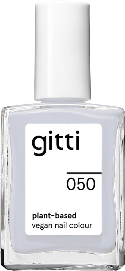 gitti No. 050 - Icy Blue - Vegan Nagellak - Voor 82% uit Natuurlijke Ingrediënten - Ademend - Vrij van 23 meest schadelijke stoffen