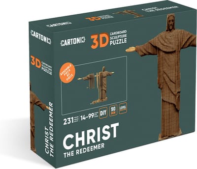 Cartonic- CHRIST THE REDEEMER- 3D puzzel- puzzels- kinderen en volwassenen- DIY