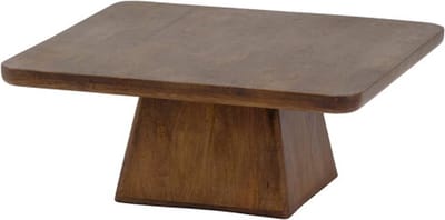 Salontafel Stockholm vierkant mangohout 80x80 cm - walnoot