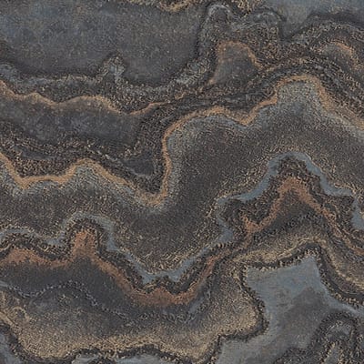 Grafisch behang Profhome 396594-GU vliesbehang hardvinyl warmdruk in reliëf gestructureerd in marmerlook en metallic effect zwart goud 5,33 m2